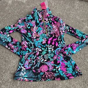 Lilly Pulitzer Vibrant Floral Zip-Up Hoodie